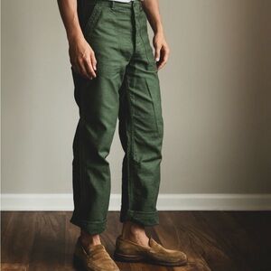 orSlow Regular Fit Fatigue Pants - Green